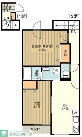 フェリーチェMIYABIの物件間取画像